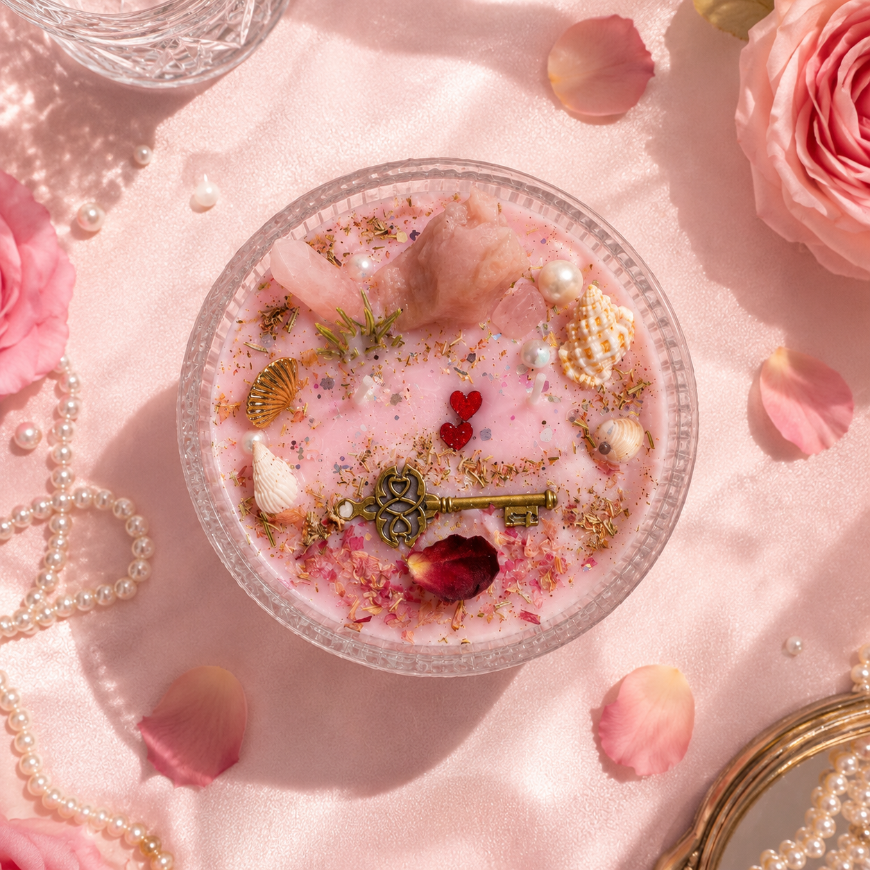 HEART OF APHRODITE-ENCHANTED HANDCRAFT SCENTED CANDLE