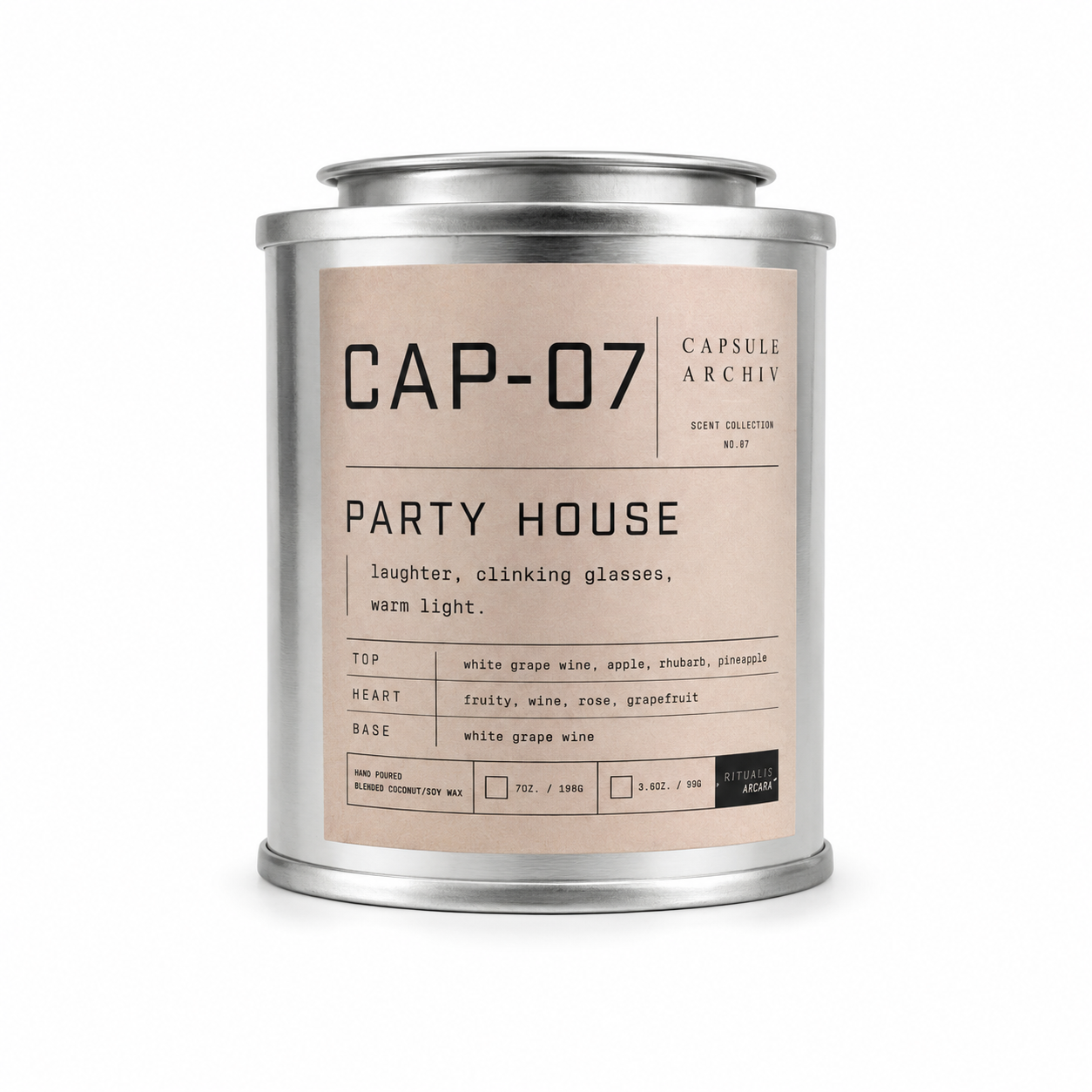 PARTY HOUSE-SCENTED CANDLE-CAPSULE ARCHIV-CAP-07