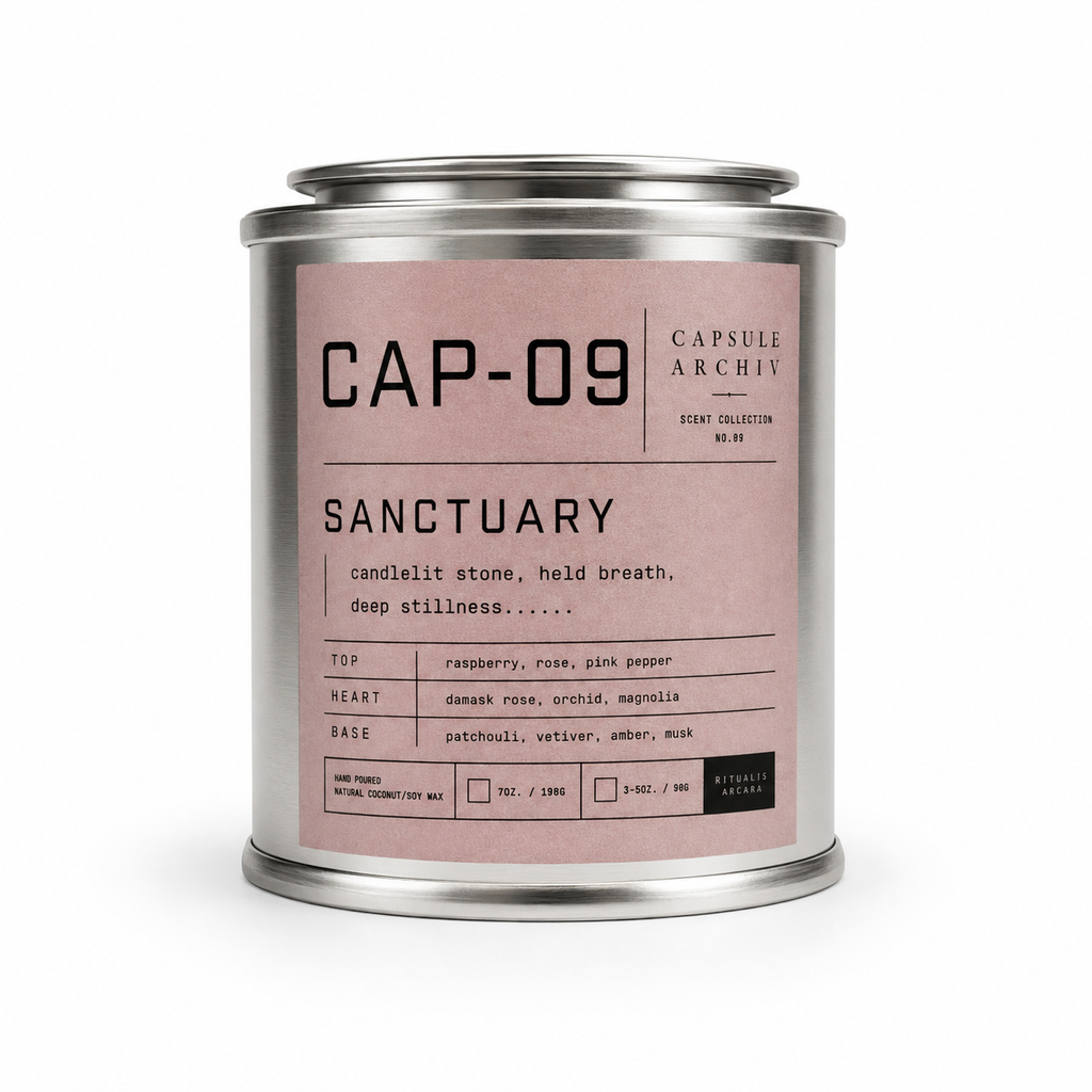 SANCTUARY-SCENTED CANDLE-CAPSULE ARCHIV-CAP-09