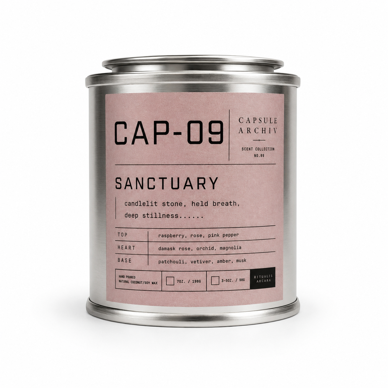 SANCTUARY-SCENTED CANDLE-CAPSULE ARCHIV-CAP-09