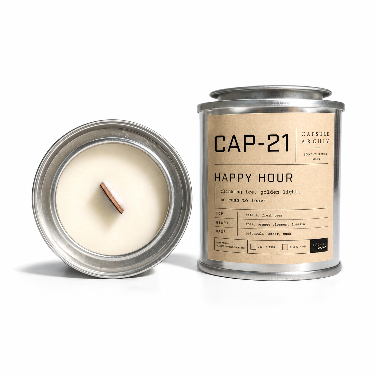 HAPPY HOUR-SCENTED CANDLE-CAPSULE ARCHIV-CAP-21