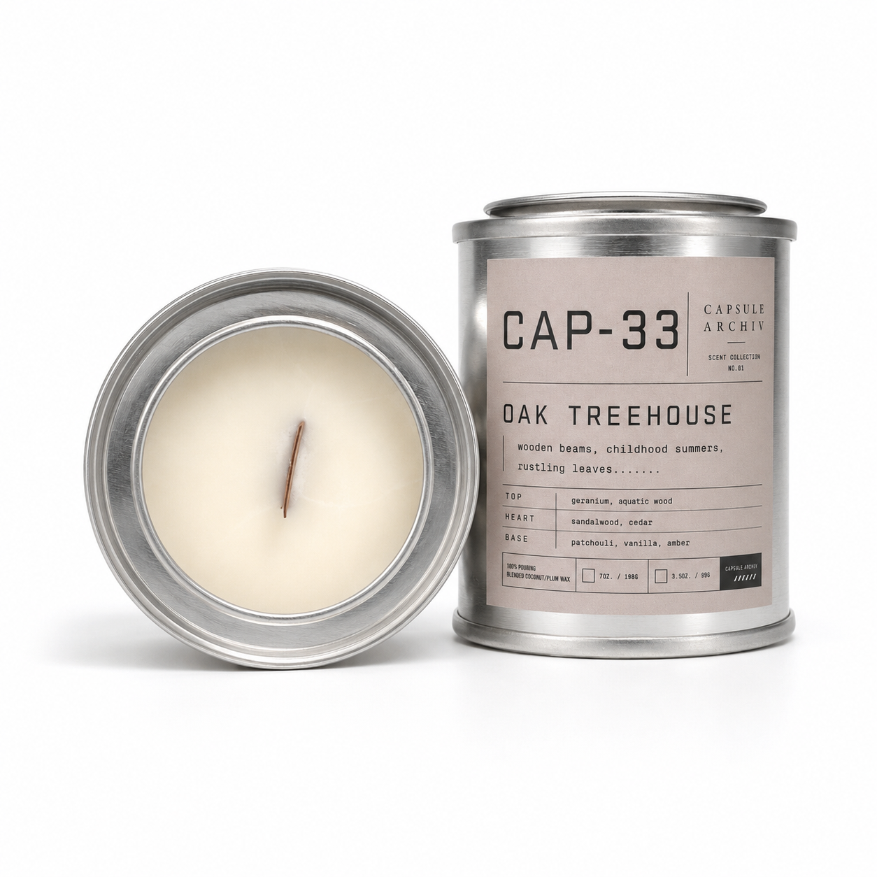 OAK TREEHOUSE-SCENTED CANDLE-CAPSULE ARCHIV-CAP-33